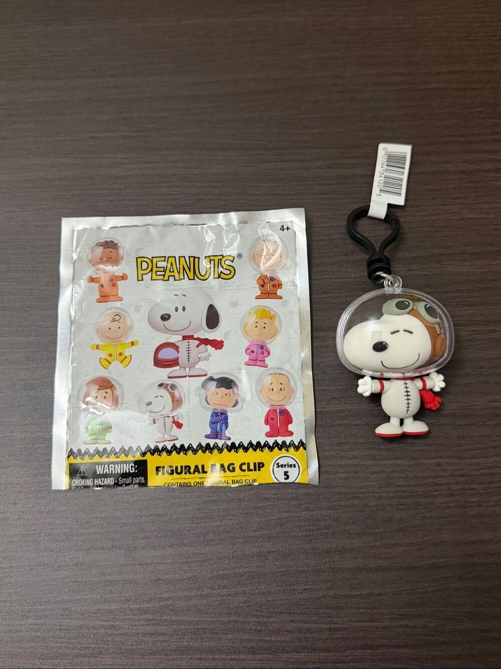 Peanuts Space Series 5 Figural Blind Bag Clip Keychain - Snoopy